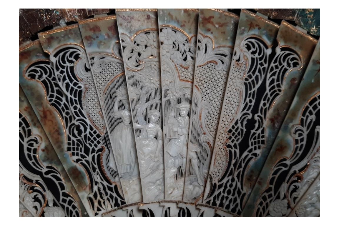 Diana's love for Endymion, fan circa 1750