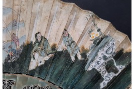 Diana's love for Endymion, fan circa 1750
