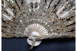 Wedding preparations, fan, circa 1900