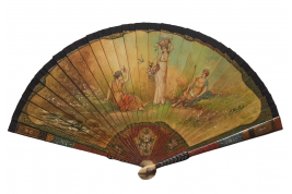To the rhythm of love, fan circa 1900