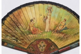 To the rhythm of love, fan circa 1900