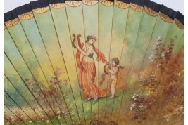To the rhythm of love, fan circa 1900