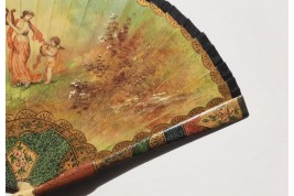 To the rhythm of love, fan circa 1900