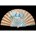 The happy dream or when love pulls the strings fan circa 1870-1900