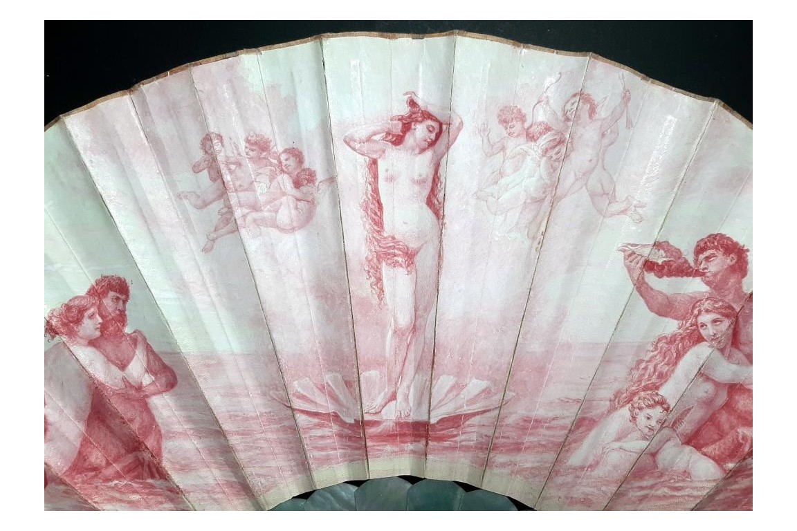 La naissance de Vénus, éventail vers 1880