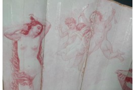 La naissance de Vénus, éventail vers 1880
