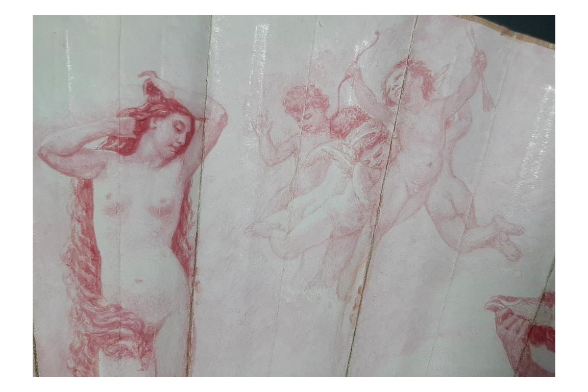 La naissance de Vénus, éventail vers 1880