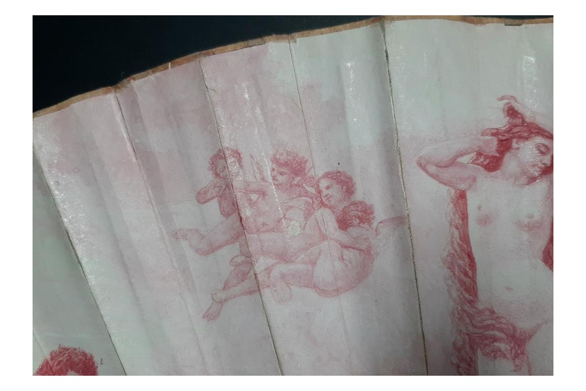 La naissance de Vénus, éventail vers 1880