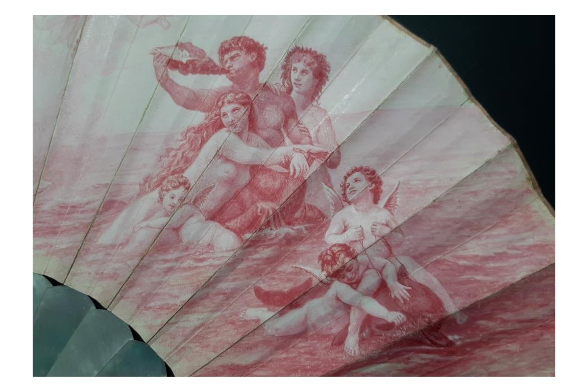 La naissance de Vénus, éventail vers 1880