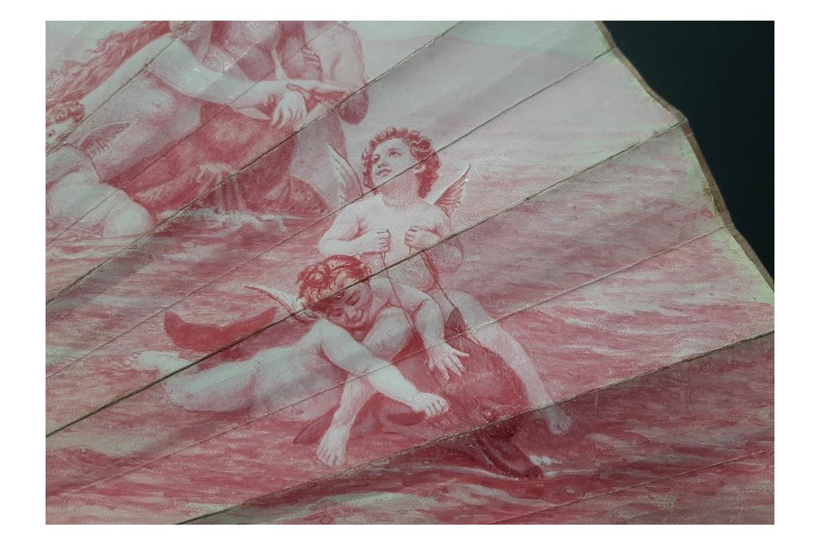 La naissance de Vénus, éventail vers 1880