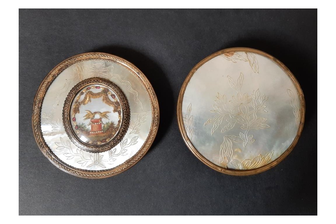 Turtledoves, snuffbox late 18th century