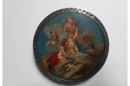 Putti jouant dans un nuage, tabatière fin XVIIIeme
