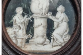 Offrandes à l’amour, miniature fin XVIII ou début XIXème