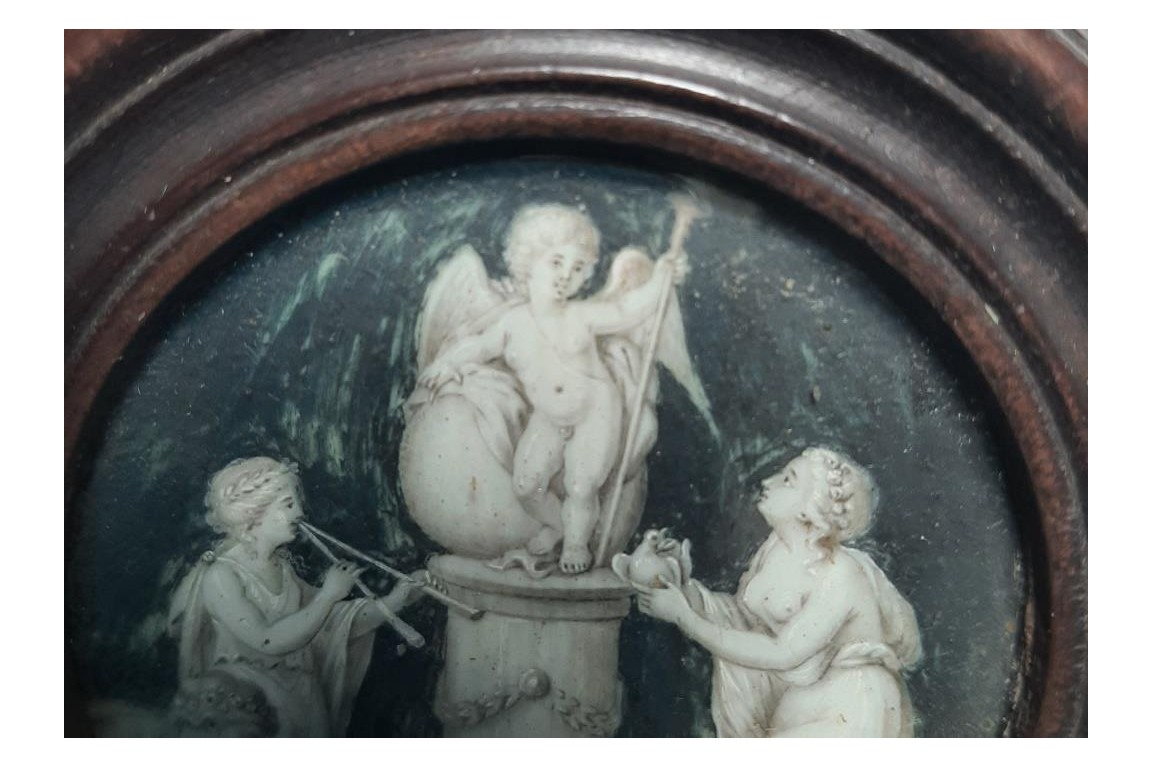 Offrandes à l’amour, miniature fin XVIII ou début XIXème