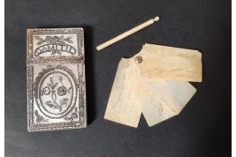 Souvenir d'amitié, dance card,  18th or 19th century