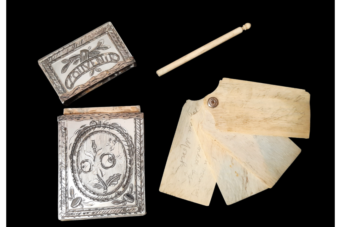 Souvenir d'amitié, dance card,  18th or 19th century