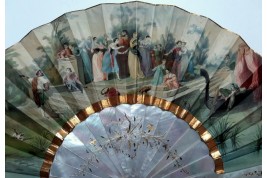 Souvenir de l'Exposition Universelle de 1855, éventail d'après Hervy pour Alexandre