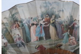 Souvenir de l'Exposition Universelle de 1855, éventail d'après Hervy pour Alexandre