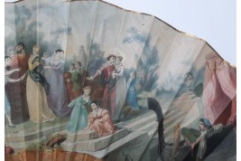 Souvenir de l'Exposition Universelle de 1855, éventail d'après Hervy pour Alexandre