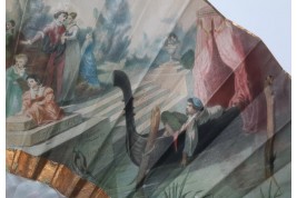 Souvenir de l'Exposition Universelle de 1855, éventail d'après Hervy pour Alexandre