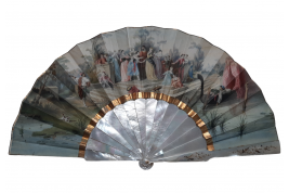 Souvenir de l'Exposition Universelle de 1855, éventail d'après Hervy pour Alexandre