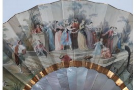 Souvenir de l'Exposition Universelle de 1855, éventail d'après Hervy pour Alexandre