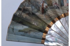 Souvenir de l'Exposition Universelle de 1855, éventail d'après Hervy pour Alexandre