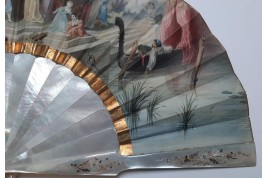 Souvenir de l'Exposition Universelle de 1855, éventail d'après Hervy pour Alexandre