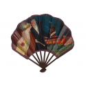 Parisian nights at the Bal du Moulin Rouge, fan circa 1910-20