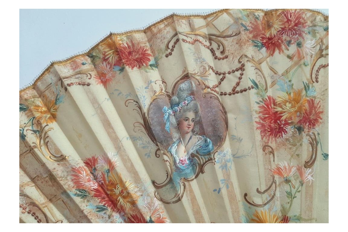 Duvelleroy celebrates Queen Marie-Antoinette, fan circa 1900