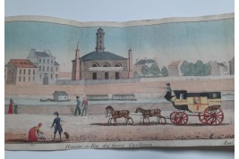 Walks on the Parisian quays. Panorama circa 1815-1825