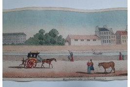 Walks on the Parisian quays. Panorama circa 1815-1825