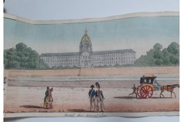 Walks on the Parisian quays. Panorama circa 1815-1825