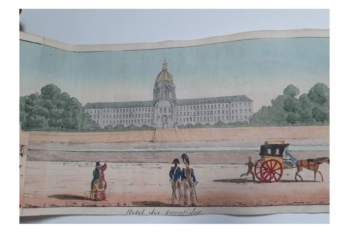 Walks on the Parisian quays. Panorama circa 1815-1825