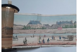Walks on the Parisian quays. Panorama circa 1815-1825