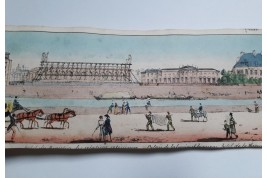A Paris, Promenade sur les quais. Panorama. Vers 1815-1825