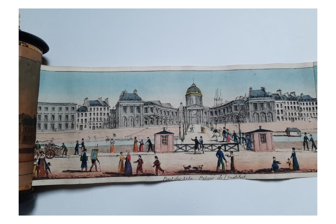 Walks on the Parisian quays. Panorama circa 1815-1825