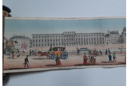 Walks on the Parisian quays. Panorama circa 1815-1825