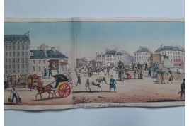 Walks on the Parisian quays. Panorama circa 1815-1825