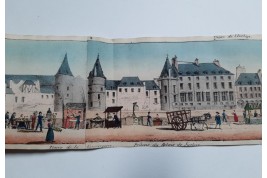 Walks on the Parisian quays. Panorama circa 1815-1825