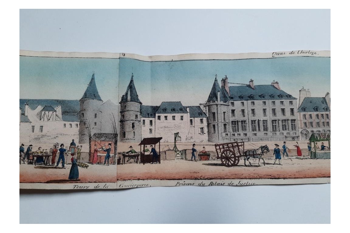 Walks on the Parisian quays. Panorama circa 1815-1825