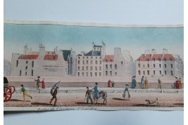 Walks on the Parisian quays. Panorama circa 1815-1825
