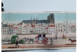 Walks on the Parisian quays. Panorama circa 1815-1825