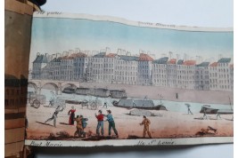 Walks on the Parisian quays. Panorama circa 1815-1825