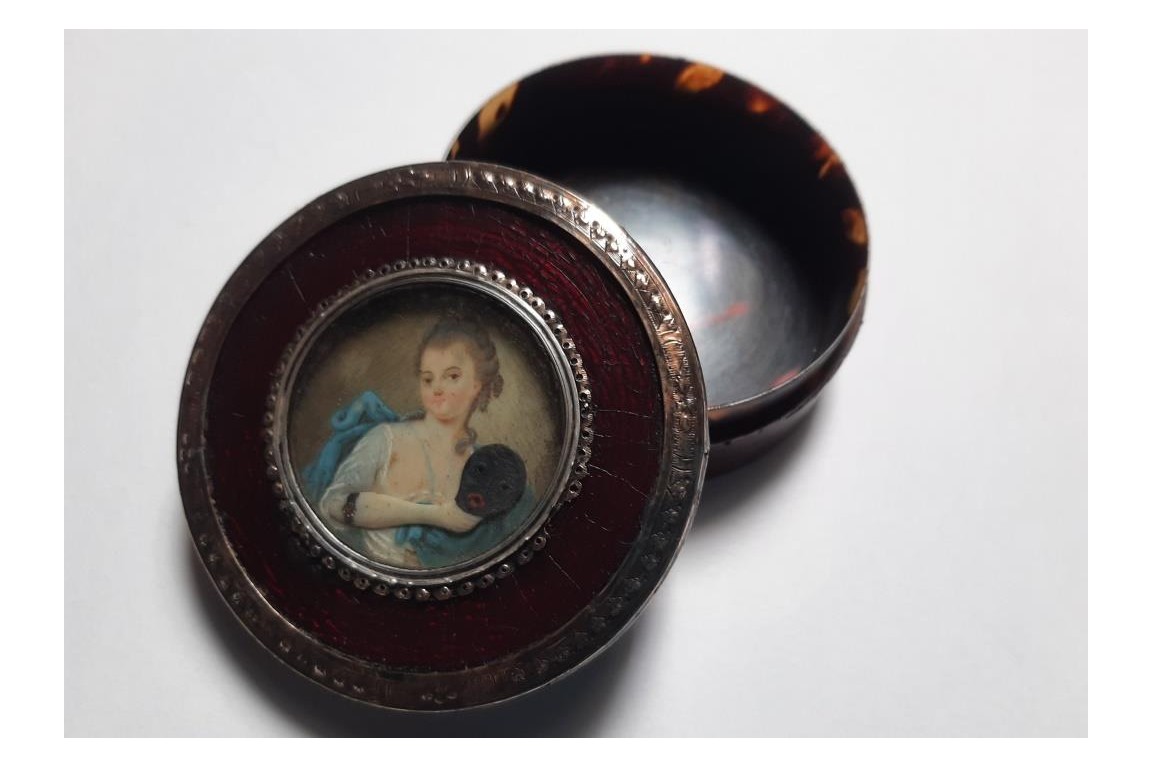 Masked, unmasked ! Automate snuffbox, late 18th century