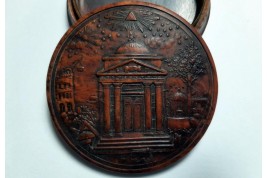 Masonic temple, snuffbox 19th century