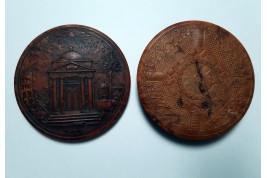Masonic temple, snuffbox 19th century