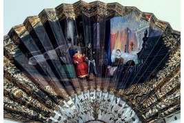 Chez le magicien. Eventail vers 1830-35