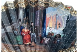Chez le magicien. Eventail vers 1830-35