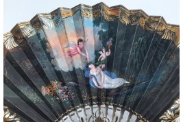Chez le magicien. Eventail vers 1830-35